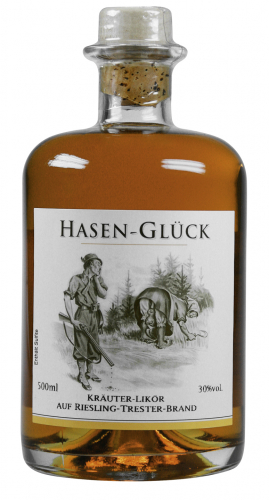 Hasenglück - Kräuterlikör auf Moseltresterbrand