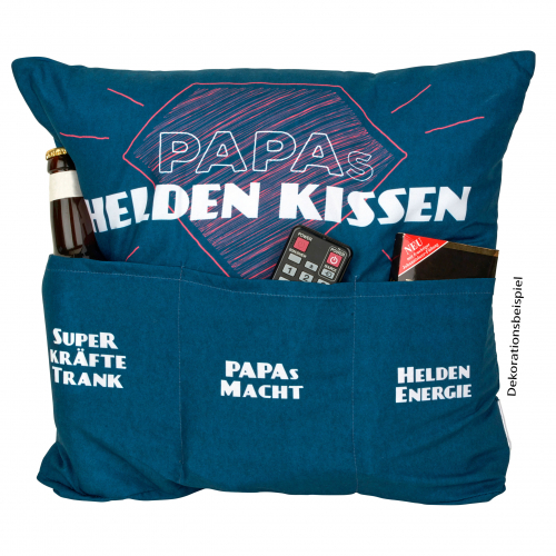 Geschenkekissen - Papas Heldenkissen