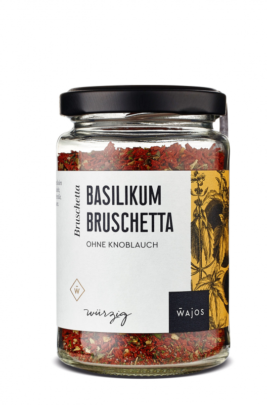Basilikum Bruschetta - Ohne Knoblauch
