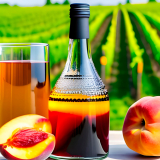 Roter Weinbergpfirsich Balsam Essig - frisch gezapft -