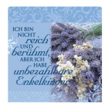 Romantisches Geschirrtuch: Ich bin nicht reich...