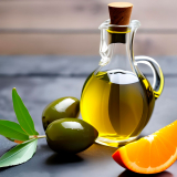 Orange auf Olivenöl - Mit Nativem Olivenöl Extra - frisch gezapft -